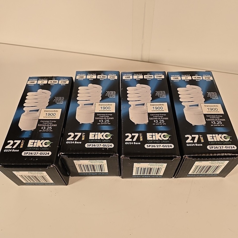 EIKO SP26/27-GU24 / SP2627GU24 (NEW IN BOX) Lot Of 4